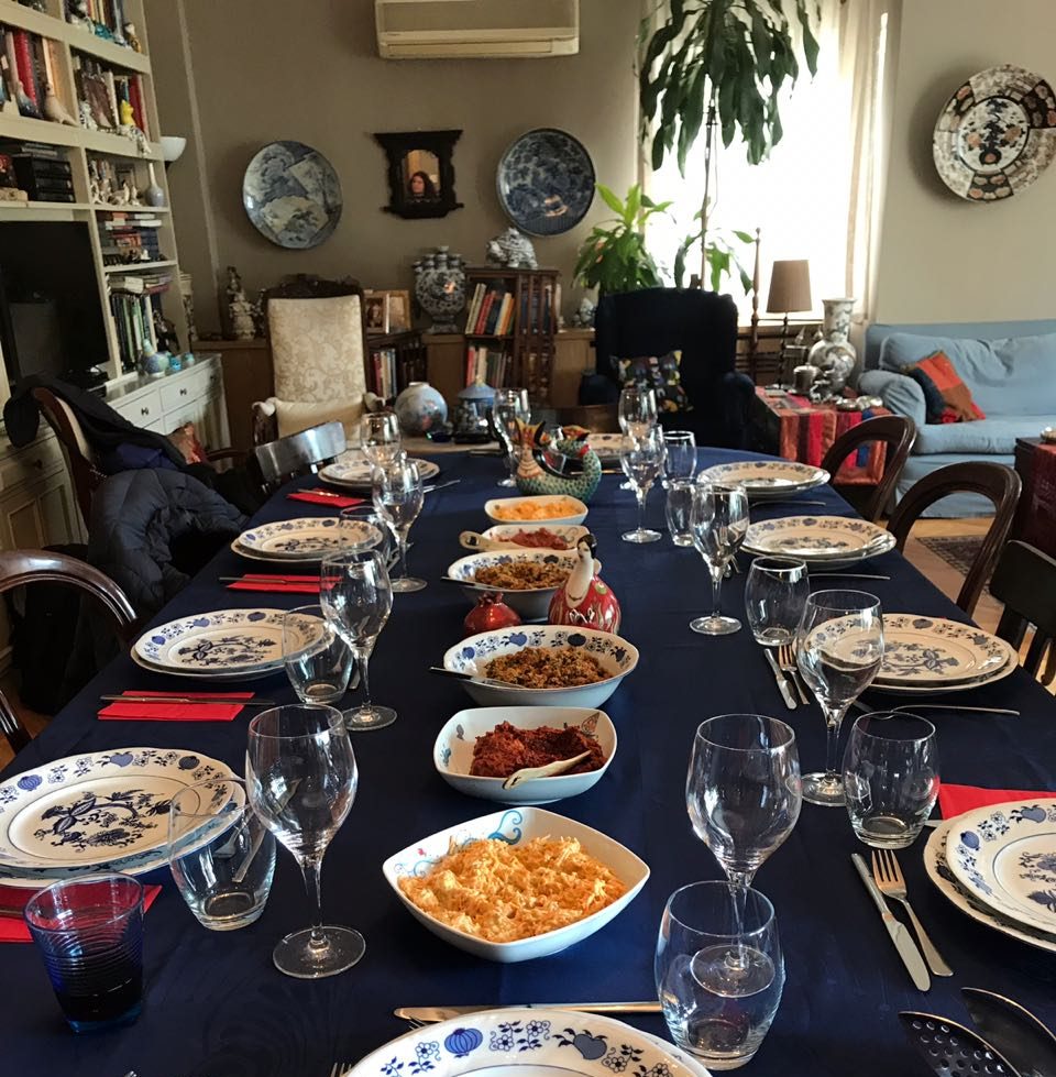dinner in a turkish home